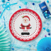 Weihnachtsmann Pappteller (Party)