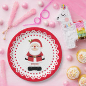 Weihnachtsmann Pappteller (Party)