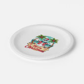 Weihnachtsmann Pappteller (Schrägansicht)