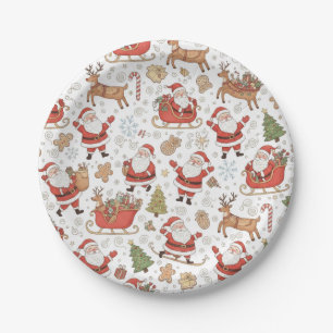 WEIHNACHTSMANN PAPPTELLER