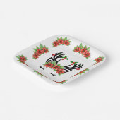 Weihnachtsmann Pappteller (Gewinkelt)