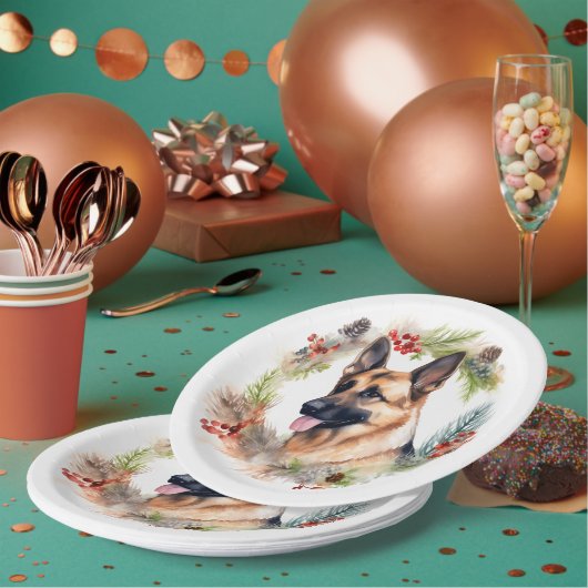 Weihnachtsmann Pappteller (Multi)