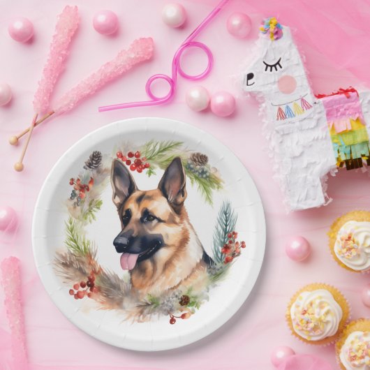 Weihnachtsmann Pappteller (Party)