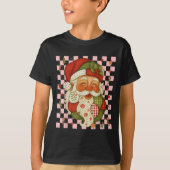 Weihnachtsmann Patchwork Matching Family 20 T-Shirt (Vorderseite)