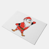 Weihnachtsmann Penguin Weihnachten bereit Fußmatte (Schrägansicht)