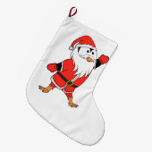 Weihnachtsmann Penguin Weihnachten bereit Großer Weihnachtsstrumpf (Vorderansicht (hängend))