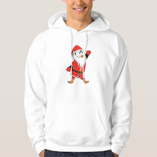 Weihnachtsmann Penguin Weihnachten bereit Hoodie (Vorderseite)