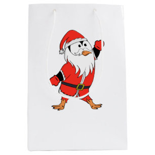 Weihnachtsmann Penguin Weihnachten bereit Mittlere Geschenktüte
