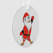 Weihnachtsmann Penguin Weihnachten bereit Ornament (Vorderseite)