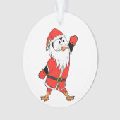 Weihnachtsmann Penguin Weihnachten bereit Ornament (Vorderseite)