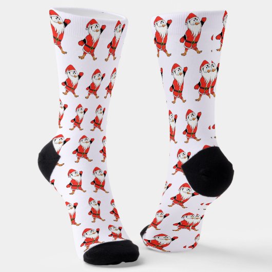 Weihnachtsmann Penguin Weihnachten bereit Socken (Gewinkelt)