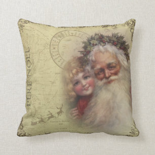 Weihnachtsmann Pere Noel Santa Kissen