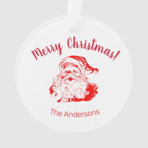 Weihnachtsmann Personalisierte Weihnachtsfeier Ornament
