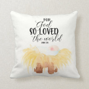 Weihnachtsmann Pillow John 3:16 Kissen