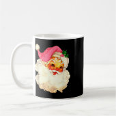 Weihnachtsmann Pink Weihnachtsgesicht Alte Weihnac Kaffeetasse (Links)