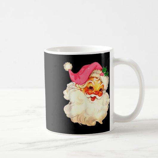Weihnachtsmann Pink Weihnachtsgesicht Alte Weihnac Kaffeetasse (Rechts)