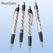 Weihnachtsmann Poinsettia Grafik, weiß Kugelschreiber