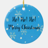 Weihnachtsmann Polar Bär Baum Keramik Ornament (Hinten)