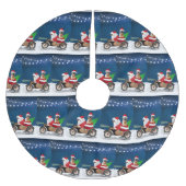 Weihnachtsmann Polyester Weihnachtsbaumdecke (Vorderseite)