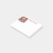Weihnachtsmann Post-it Klebezettel (angewinkelt)