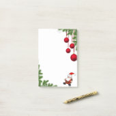 Weihnachtsmann Post-it Klebezettel (Auf Schreibtisch)