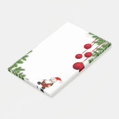Weihnachtsmann Post-it Klebezettel (angewinkelt)