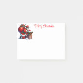 Weihnachtsmann Post-it Klebezettel (Vorderseite)