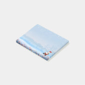 Weihnachtsmann Post-it Klebezettel (angewinkelt)