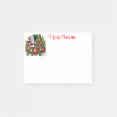 Weihnachtsmann Post-it Klebezettel (Vorderseite)