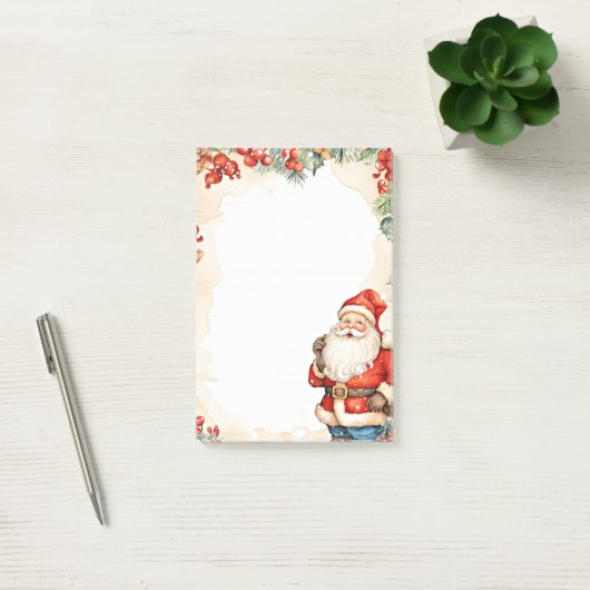 Weihnachtsmann Post-it Klebezettel (Büro)