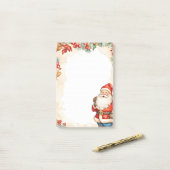Weihnachtsmann Post-it Klebezettel (Auf Schreibtisch)