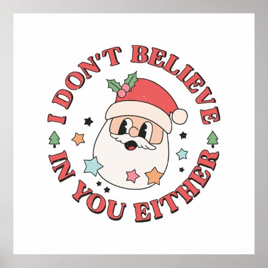 Weihnachtsmann Poster (Vorne)