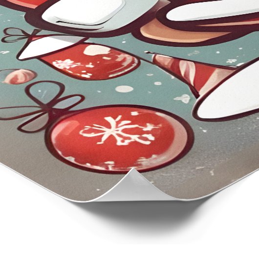 Weihnachtsmann Poster (Ecke)