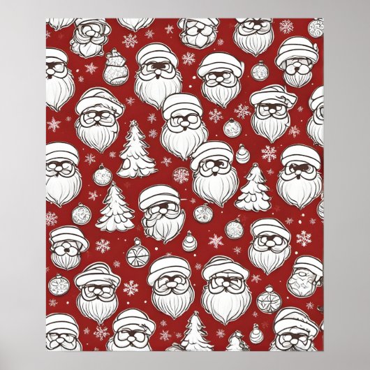 Weihnachtsmann Poster (Vorne)
