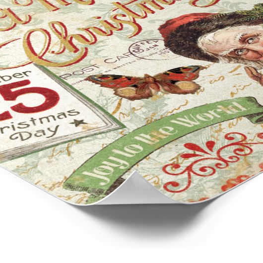 Weihnachtsmann Poster (Ecke)