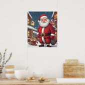 Weihnachtsmann Poster (Küche)