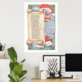 Weihnachtsmann Poster (Heimbüro)