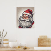 Weihnachtsmann Poster (Küche)