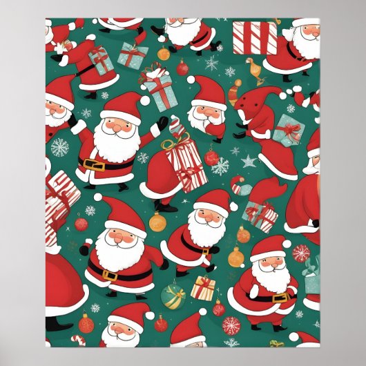 Weihnachtsmann Poster (Vorne)