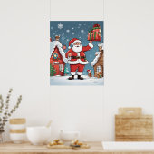 Weihnachtsmann Poster (Küche)