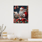 Weihnachtsmann Poster (Küche)