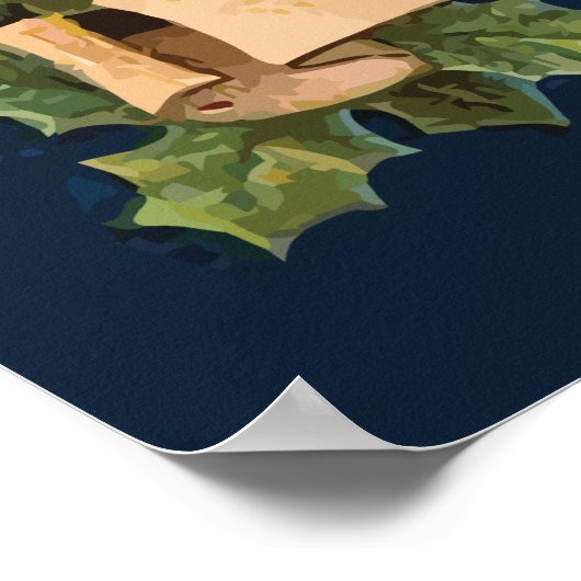 Weihnachtsmann Poster (Ecke)