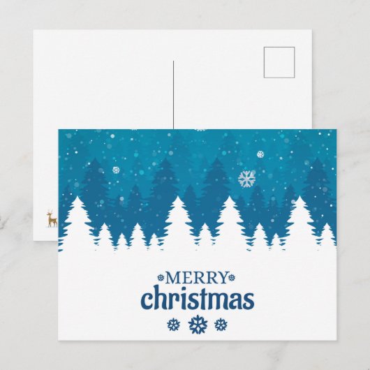 Weihnachtsmann Postkarte (Vorne/Hinten)