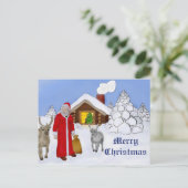 Weihnachtsmann Postkarte (Stehend Vorderseite)