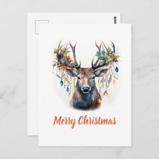 Weihnachtsmann Postkarte (Vorne/Hinten)