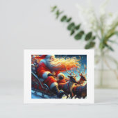 Weihnachtsmann Postkarte (Stehend Vorderseite)