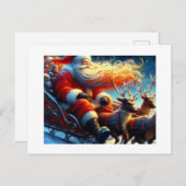 Weihnachtsmann Postkarte (Vorne/Hinten)