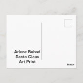 Weihnachtsmann Postkarte (Rückseite)