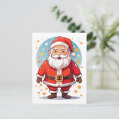 Weihnachtsmann Postkarte (Stehend Vorderseite)