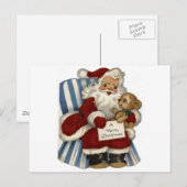 Weihnachtsmann Postkarte (Vorne/Hinten)